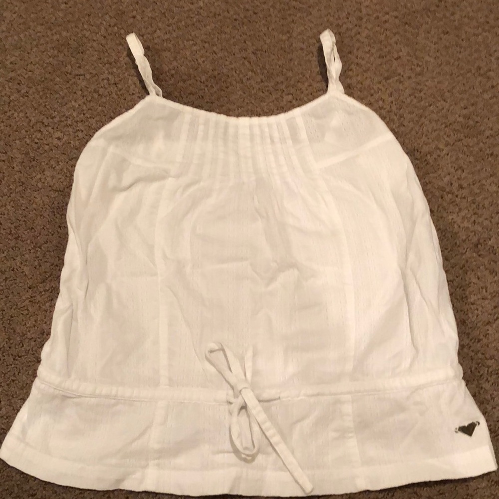 Roxy size medium white boho tank top